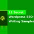 11 Secret WordPress SEO Content Writing Samples | SEO Blog Post Example Tips